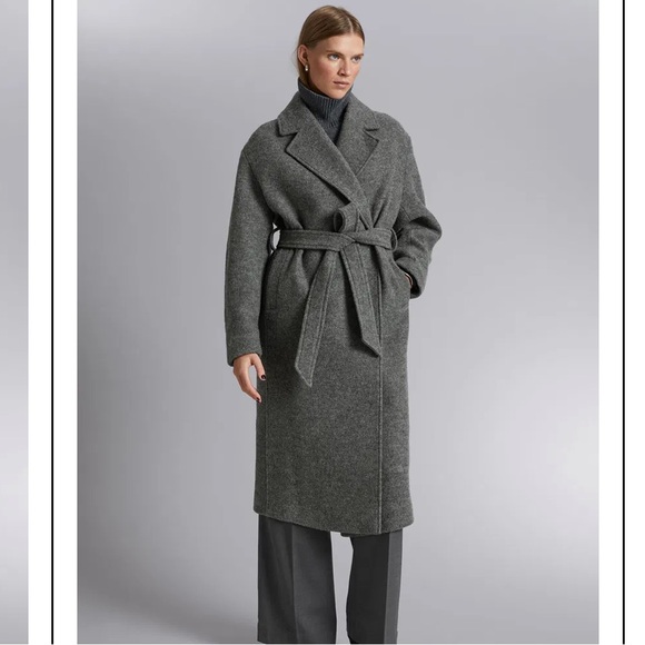 & Other Stories Charcoal Gray Wool Coat *SOLD OUT* - Picture 2 of 9